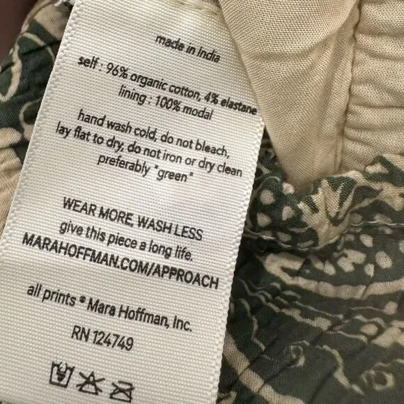 Mara Hoffman Violetta Cotton Fall collection green midi dress - Picture 9 of 10